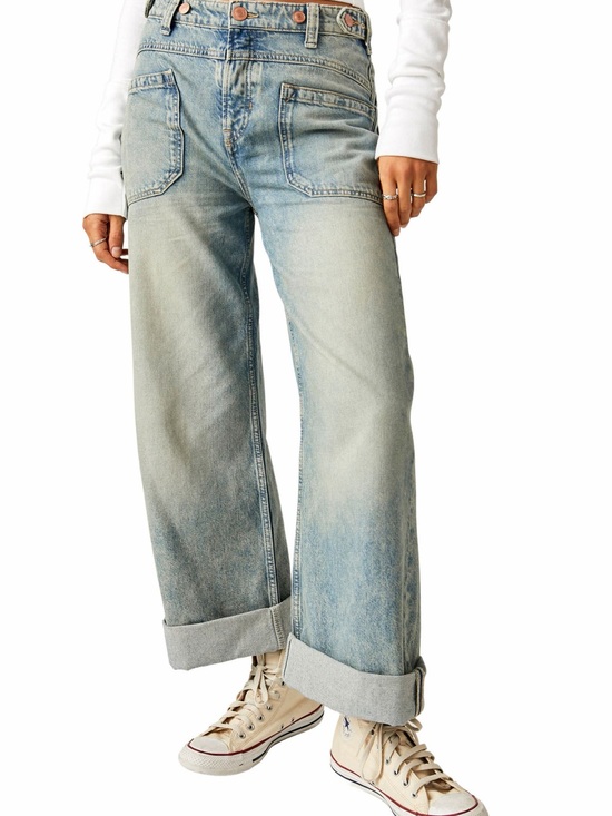 We The Free Denim - We the Free Palmer Cuffed Baggy Jeans Size 28